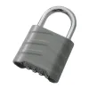 Grey padlock anti-picking stainless steel padlock, 30mm lock body anti-theft padlock, home and office padlock Item Picture